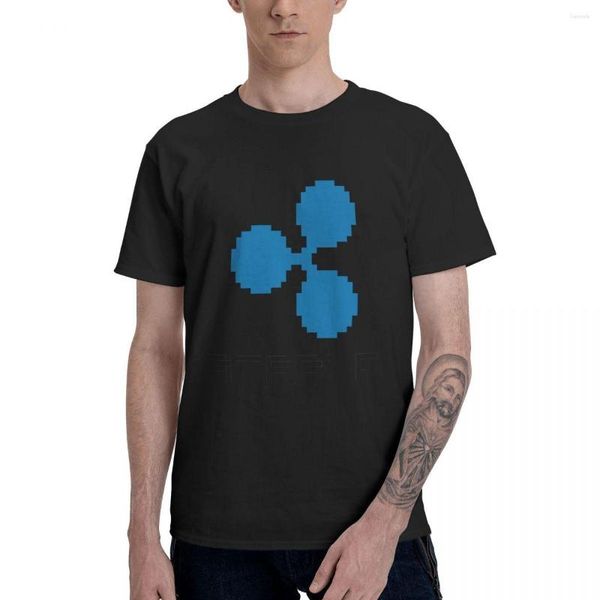 T-shirts pour hommes Ripple XRP 8-Bit Logo Polo Graphic Tee Basic T-Shirt à manches courtes Funny Tops