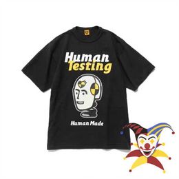 Camisetas para hombres Impresión de robots Camiseta hecha por humanos Hombres Mujeres Camiseta de alta calidad Camisetas hechas por humanos Top G230301