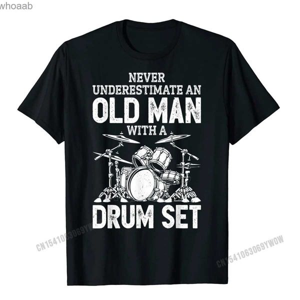 Camisetas para hombre, banda de rock, instrumento, batería, impresión, nuevo estilo interesante, camiseta para hombre 240130