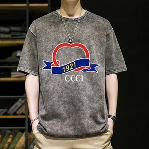 T-shirts pour hommes rock rétro vintage T-shirt Tie Dye Man Tshirts T-shirt Vêtements en coton
