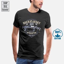 T-shirts pour homme Rockatansky T-shirt inspiré de Mad Max pour homme Supercharger Interceptor Film de voiture