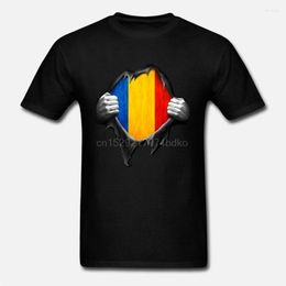 T-shirts pour hommes Roumanie drapeau chemise fier roumain imprimé été Style t-shirts mâle Harajuku haut Fitness marque vêtements