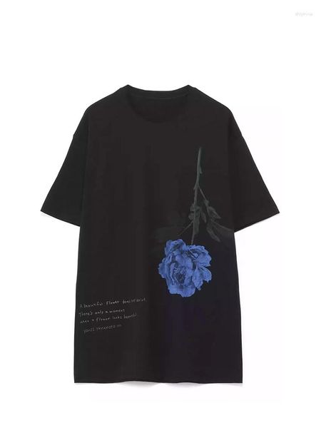 T-shirts pour hommes imprimé Rose citations classiques Style foncé unisexe T-shirt à manches courtes T-shirts hauts col rond en vrac T-shirts surdimensionnés