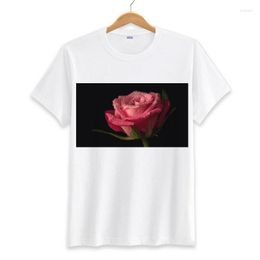 T-shirts pour hommes Rose T-shirts surdimensionnés mignons femmes T-shirt pour vêtements masse motif T-shirts grande taille Vintage été goutte