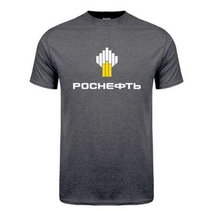 Heren T-shirts Rosneft Russische Olie T-shirt Mannen Zomer Korte Mouw Katoen Rosneft T-shirts Tops Man Cool Tshirt LH-208 L230217