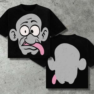 T-shirts pour hommes Col rond Muckdesigns T-shirt graphique Rétro à manches courtes Goth Chemises Y2K Tops Gothique Harajuku Streetwear Hommes et Femmes Vêtements 240130