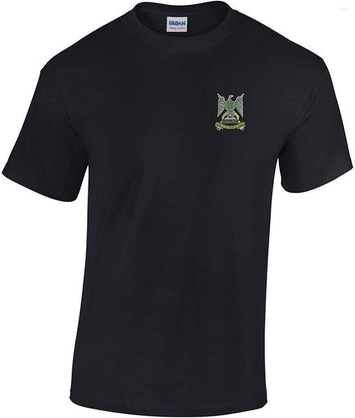 T-shirts pour hommes Chemise imprimée Royal Scots Dragoon Guards Crest. T-shirts décontractés en coton à manches courtes, haut ample, taille S-3XL