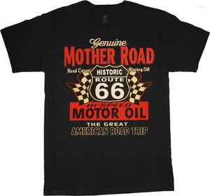 T-shirts pour hommes Rt 66 chemise Route signe T-shirt pour hommes Tee Biker Road Trip USACool décontracté fierté unisexe mode T-shirt