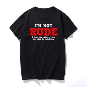 T-shirts masculins grossiers Sarcastic Tshirt Adult Humour Funny Graphic Tshirts Femmes Men Men Summer Casual Slv Top Ropa Hombre Camisetas T240510