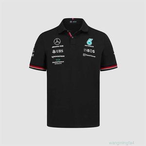 T-shirts pour hommes Vêtements de course 2023 F1 Mclaren Racing Moto Polo pour hommes Séchage rapide VTT Cyclisme Costume Été Manches courtes T 13LL