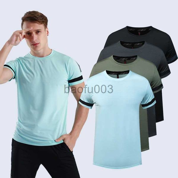 Camisetas para hombres Camiseta para correr para hombres Secado rápido Transpirable Deportes Caminar Fitness CrossFit Gimnasio Ejercicio Pesca Manga corta suelta J230531