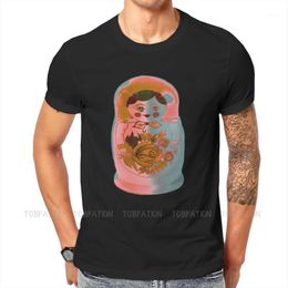 T-shirts pour hommes Russie Matryoshka Art Culture Crewneck TShirts Distinctive Homme T Shirt Tendance Vêtements Taille S-6XL