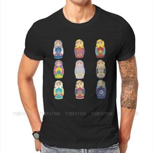 T-shirts T-shirts Rusland Rusland Matryoshka Art Cultuur Tshirt voor Mannen Veel Zachte Casual T-shirt Nieuwigheid Trendy Pluizig