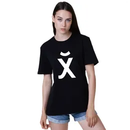 Heren T-shirts Russische hiëroglief Dames grappig T-shirt met print Unisex katoenen shirt Zomer Drop Sleeve Classic Boutique