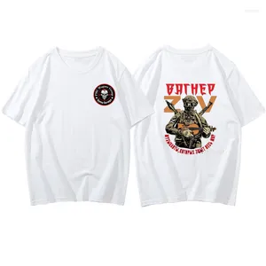 T-shirts pour hommes Opérations spéciales militaires russes Wagner Group Warrior T-shirt en coton pour homme Streetwear Tees Graphic Tshirts Pattern