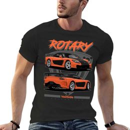 T-shirts masculins RX-7 Veille T-shirt Rotation Animal Print Boys Funnys Mens Couleur solide T-shirtl2403