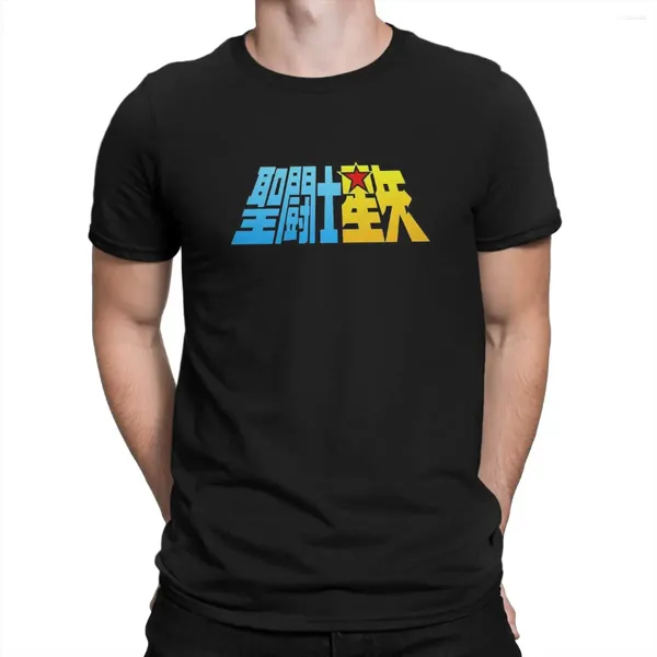 T-shirts pour hommes Saint Seiya Dessin animé Japon Anime Comic Article Tshirt Graphique Hommes Tops Vintage Mode Été Polyester Vêtements Harajuku Chemise