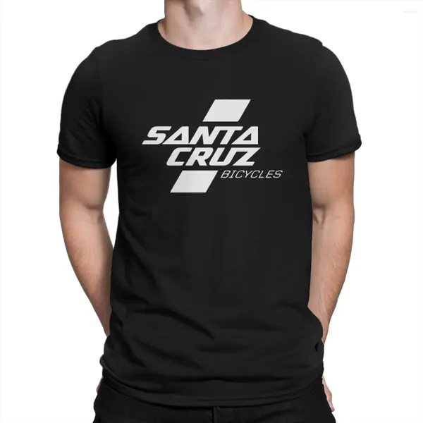 Camisetas para hombre, camiseta de Santa Bike Cruz Est para hombre, Camisa de algodón puro con cuello redondo, regalos de cumpleaños distintivos, ropa para exteriores