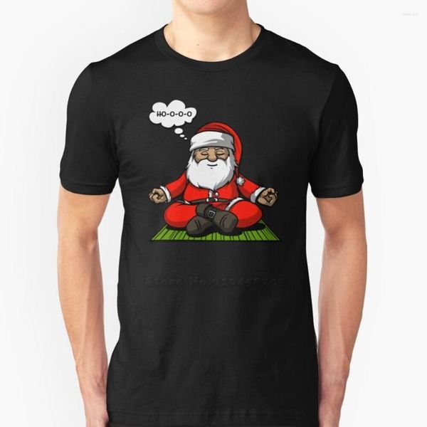 Camisetas de hombre Santa Yoga meditación Navidad hombres camiseta suave cómoda Tops camiseta camiseta ropa Zen