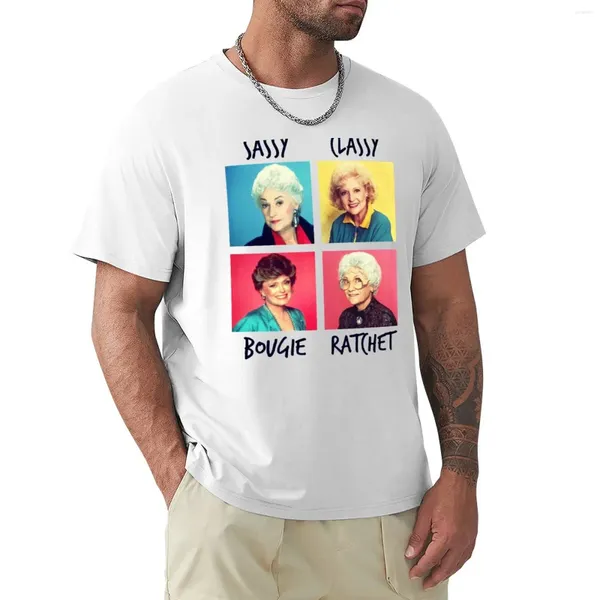 T-shirts pour hommes Savage Golden Girls T-shirt Blank Anime Kawaii Vêtements Vêtements pour hommes