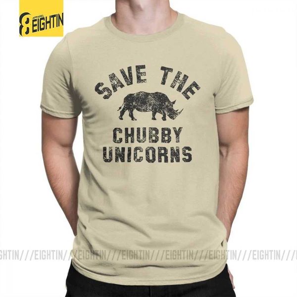 Les t-shirts masculins sauvent les t-shirts de licornes joufflues geek drôle t-shirt man