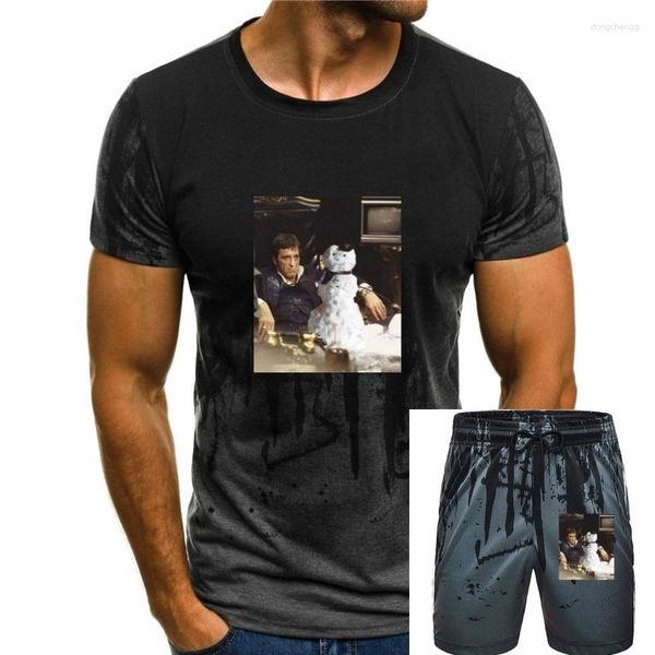 T-shirts pour hommes Scarface bonhomme de neige T-Shirt hommes coton T-Shirt extase Molly Rave Edm Coke chemise unisexe t-shirts drôles Harajuku