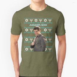 Camisetas para hombre, suéter feo Schmidt, camisetas de algodón puro con cuello redondo, camisa para hombre y niña, Hanukkah, judío, judaísmo, hijo
