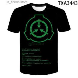 T-shirts voor heren SCP Foundation Secure Contain Protect Fan SCP Wiki geïnspireerd T-shirt heren dames kinderen 3D-print T-shirts coole tops Ts Y240321