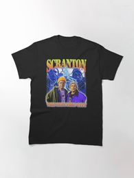 Magliette da uomo Scranton The Electric City Maglietta da uomo estiva in cotone Casual Hip Hop per