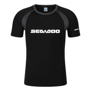 T-shirts masculins Sea Doo Seadoo Moto imprimé pour hommes T-shirt T-shirt Coton Raglan Sleeve Colon O Streetwear T-shirt Tops T240425