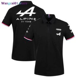 Heren T-shirts Seizoen Motorsport Alpine F1 Team Aracing Polo Shirt White Black Breathab Teamline Short Seve Polo Car Fan Clothing 0325H23