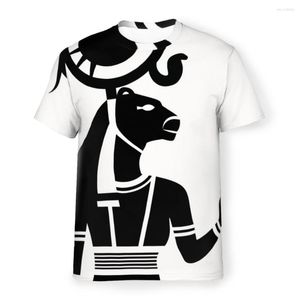 T-shirts pour hommes Sekhmet de l'egypte ancienne mythologie égyptienne t-shirts en Polyester homme graphique Streetwear