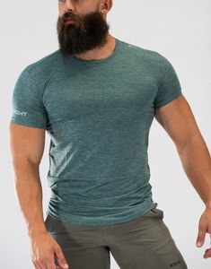 Camisetas para hombre que venden Muscle Brothers, camiseta informal para correr, ejercicio, marca de moda, deportes, traje de compresión de manga corta, camisetas