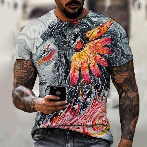 T-shirts pour hommes Vente de T-shirts Fun 3D Summer Fashion Tops Casual O-cou À Manches Courtes Garçons Vêtements High Street Streetwear