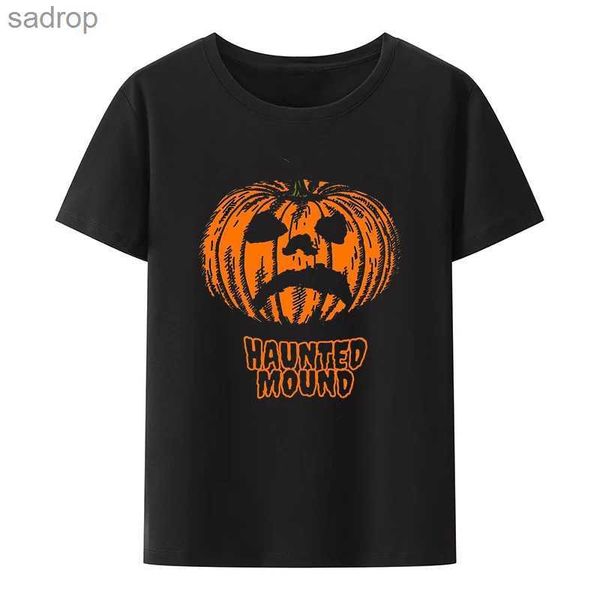T-shirts masculins sémantique I Love Face Ghost Face T-shirt terrifiant Halloween Pumpkin Graphic T-shirt Mens à manches courtes Vêtements de rue décontractés topxw