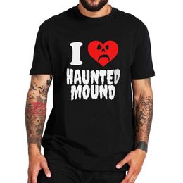 Mannen T-shirts Sematary I Love Haunted Mound T-shirt Populaire Trend Hartvorm Unisex Katoen Korte Mouw T-shirt T230103208S