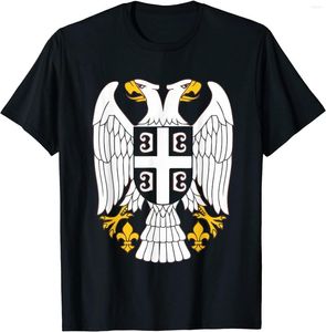 Heren T Shirts Servië Vlag Srbija Majica Cadeau voor Serviërs Shirt. Hoge kwaliteit katoen grote maten ademende top losse casual T-shirt S-3XL