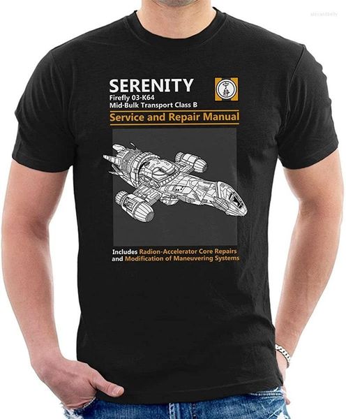 T-shirts homme Serenity Ship T-shirt homme nouveauté rétro 90's Funny Graphic Tee Shirt