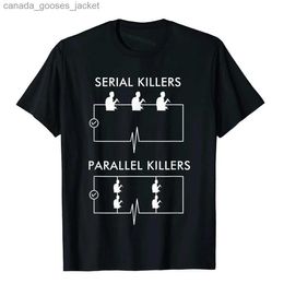 T-shirts voor heren Seriemoordenaars Parallelle moordenaars T-shirt Elektricien Grappige top T-shirts Tops T-shirt Goedkoop katoen Japanse stijl Geek Boy L231208