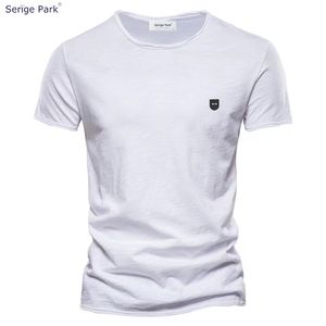 T-shirts pour hommes Serige Park Pull d'été Col de jardin à manches courtes T-shirt de luxe pour hommes Pur coton Eden Casual Simple Top 230520