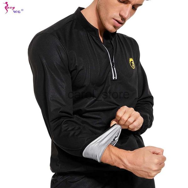 T-shirts hommes SEXYWG Hommes Sauna Sweat-shirt Minceur Body Shapers Perte de poids Top Fitness Fat Burning Sportwear Entraînement Sport Gym Manches longues J231121