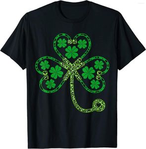 Heren t shirts shamrock stethoscoop St Patricks Day Lucky T-shirt