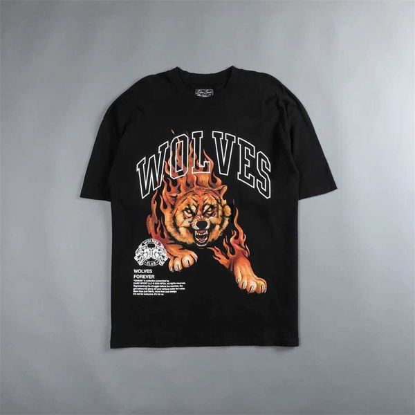 Camisetas para hombres She Tiger Print T Shirt para hombres Mujeres 240g 100% algodón Pareja Camisetas Skateboard Manga corta Tee Tops Unisexyolq