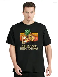 T-shirts pour hommes Shhh Personne n'a besoin de connaître Panas Pizza Fruit T-shirt Funny Aesthetic Tshirt Men Cotton Shirt Streetwear Graphic Tees