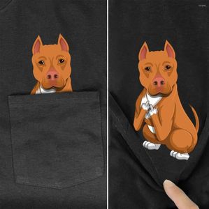 T-shirts pour hommes chemise marque de mode été poche drôle chien imprimé T-shirt hommes pour femmes Hip Hop hauts noir coton t-shirts Style-11