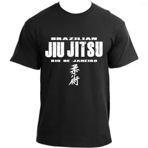 T-shirts pour hommes Chemise pour hommes Sport Tissu Brésilien Jiu Jitsu Rio De Janeiro MMA BJJ T-shirt Marque Hipster Graphique