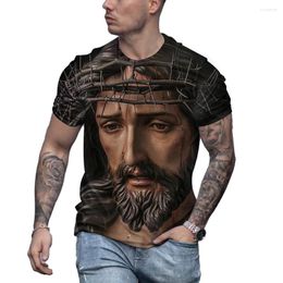 T-shirts pour hommes chemise pour hommes Streetwear Cool God Bless Us rétro tendance luxe vendredi saint T-shirt surdimensionné avec des t-shirts courts