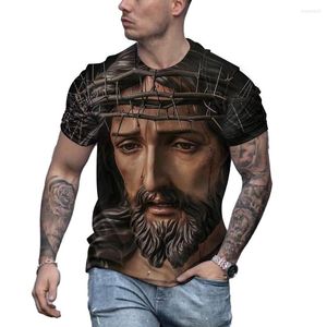 Heren t shirts shirt voor mannen streetwear cool god zegene ons retro trending luxe goede vrijdag oversized t-shirt met korte top-tees