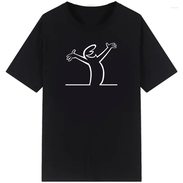 Camisetas para hombre Camisa La Linea The Line Osvaldo Cavandoli TV Hombres Mujeres Estilo Streetwear Camiseta Cuello redondo Tops casuales Happy Fashion Camisetas