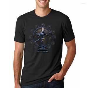 Heren t shirts shirt shiva nataraja god cool man mannelijke pre-cotton korte mouw kleren zomer geweldig ontwerp